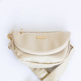 Simply Southern Charleston Leather Crossbody Bag in Cream