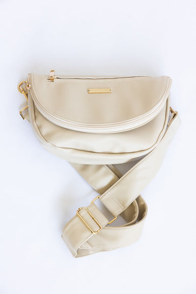 Simply Southern Charleston Leather Crossbody Bag in Cream