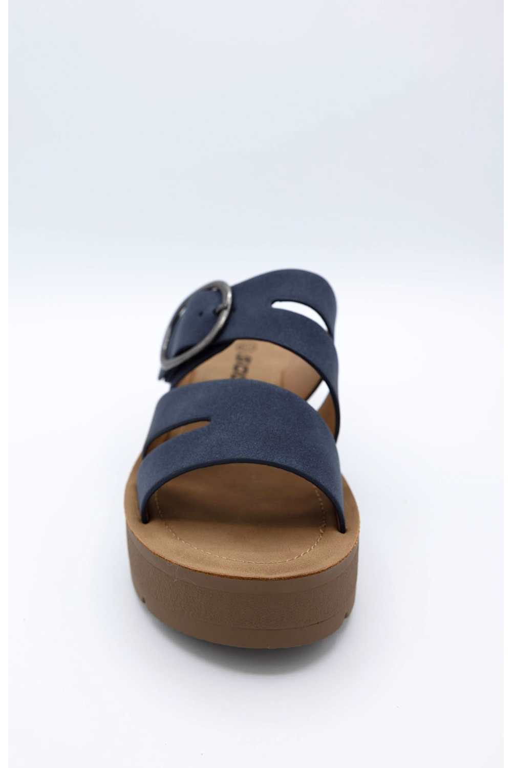 Soda Hanson Platform Sandals for Women in Navy | HANSON-S NAVY