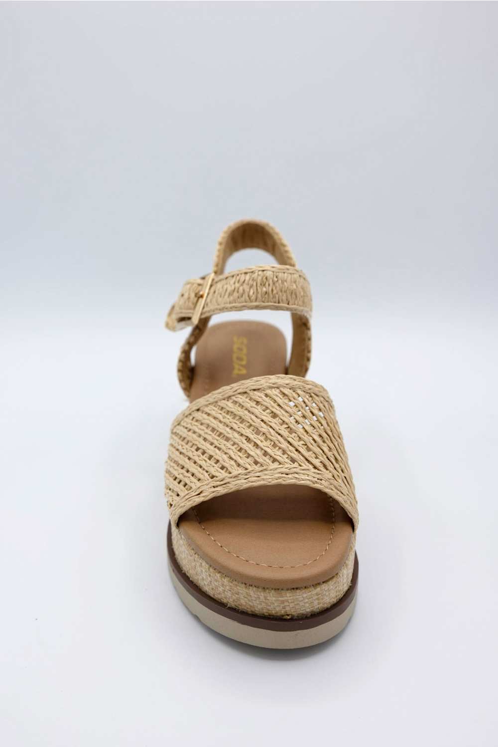 Soda Taite Platform Wedges for Women in Natural