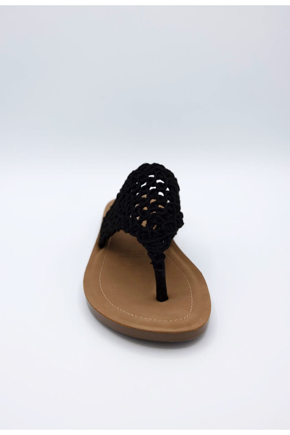 Soda Crotchet Flip Flops for Women in Black 