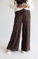 Soft Touch Wide Leg Lounge Pants for Women in Brown