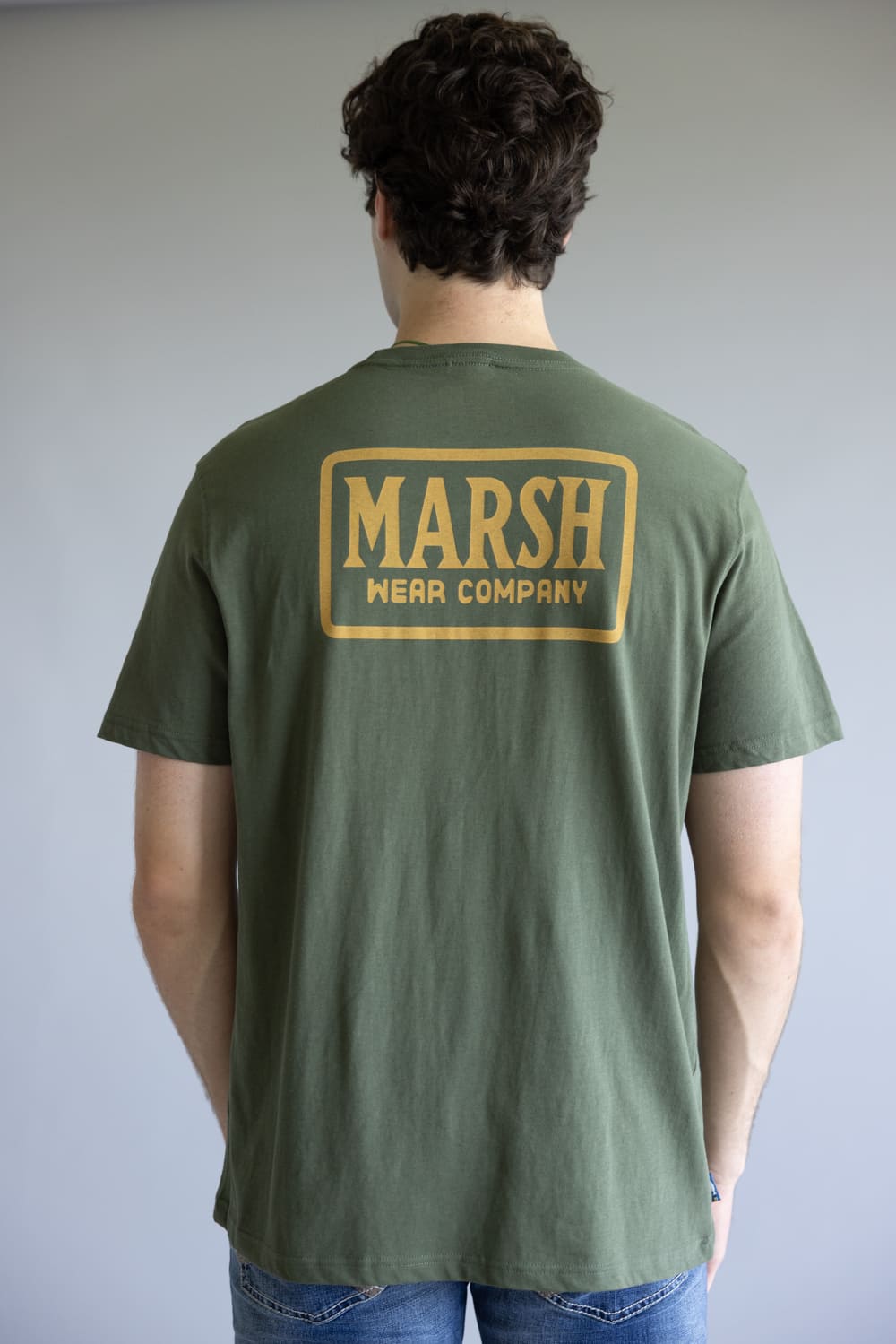 Marsh Wear Badge T-Shirt for Men in Green