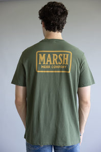 Marsh Wear Badge T-Shirt for Men in Green