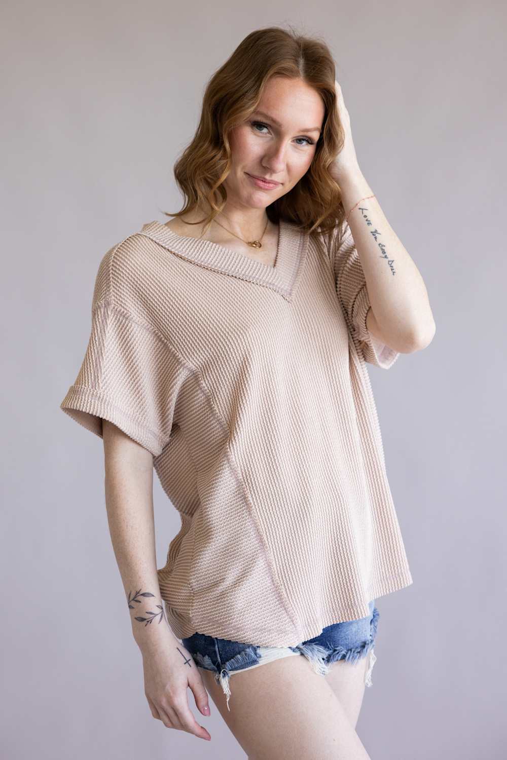 Urban Rib Top for Women in Oat