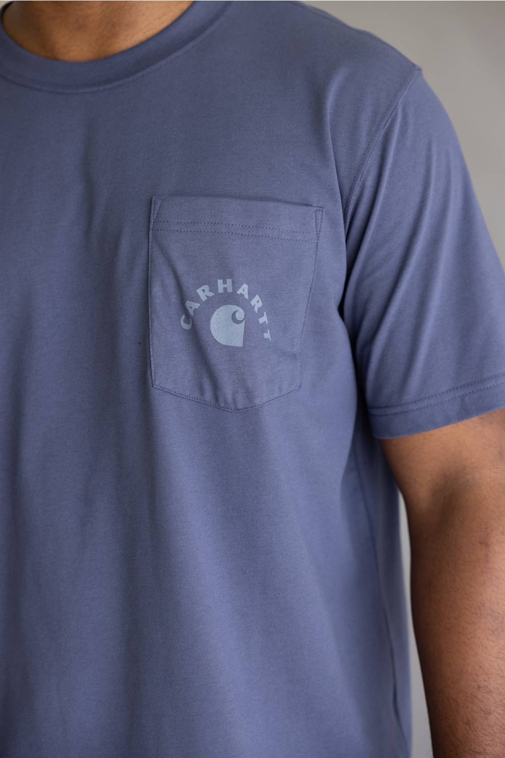 Carhartt Irvine Relaxed Work T-Shirt for Men in Storm Blue