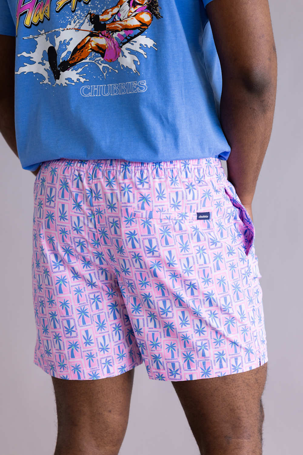 Chubbies Classic Swim Trunks 5.5” Shorts for Men in Pink
