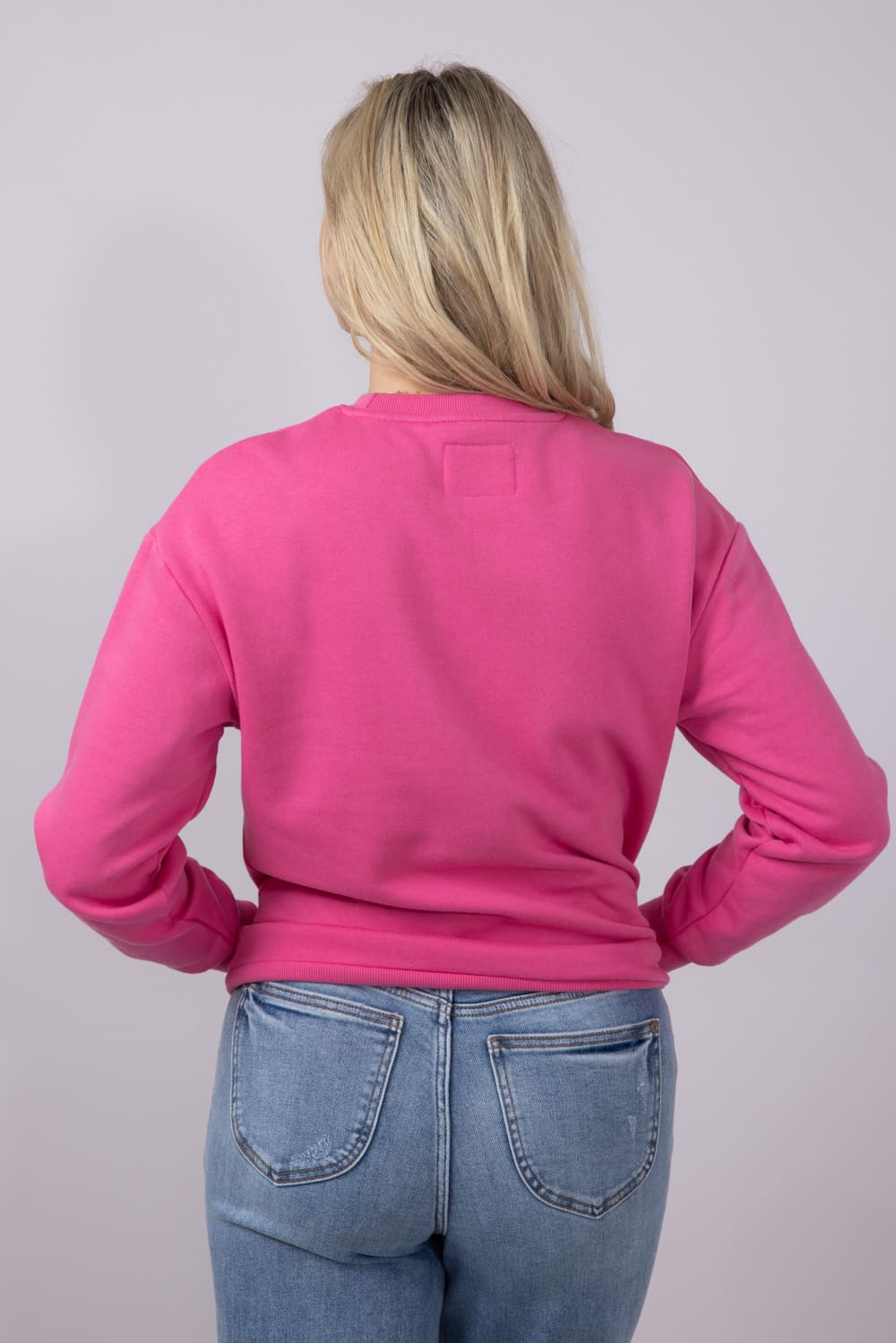 1897 Active Embroidered Wifey Sweatshirt for Women in Pink