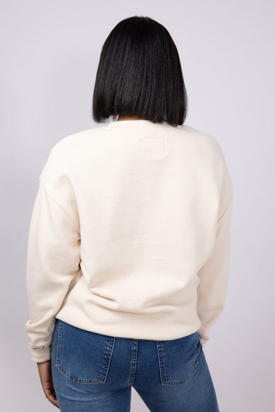 1897 Active Great Lakes Fleece Sweatshirt for Women in Cream/Navy