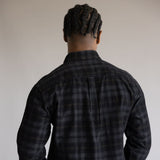 1897 Legends Corduroy Plaid Shirt for Men in Black/Grey