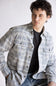 1897 Legends Corduroy Plaid Shirt for Men in Blue/Gold