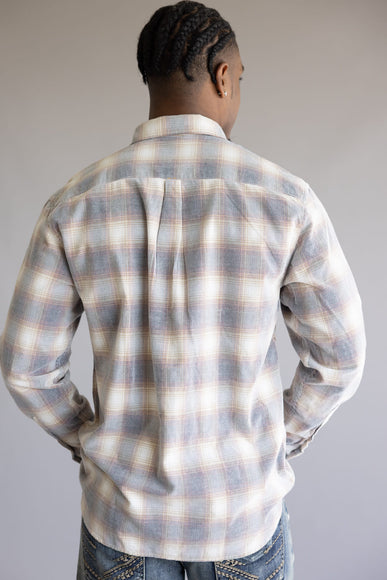 1897 Legends Corduroy Plaid Shirt for Men in Ecru/Gold