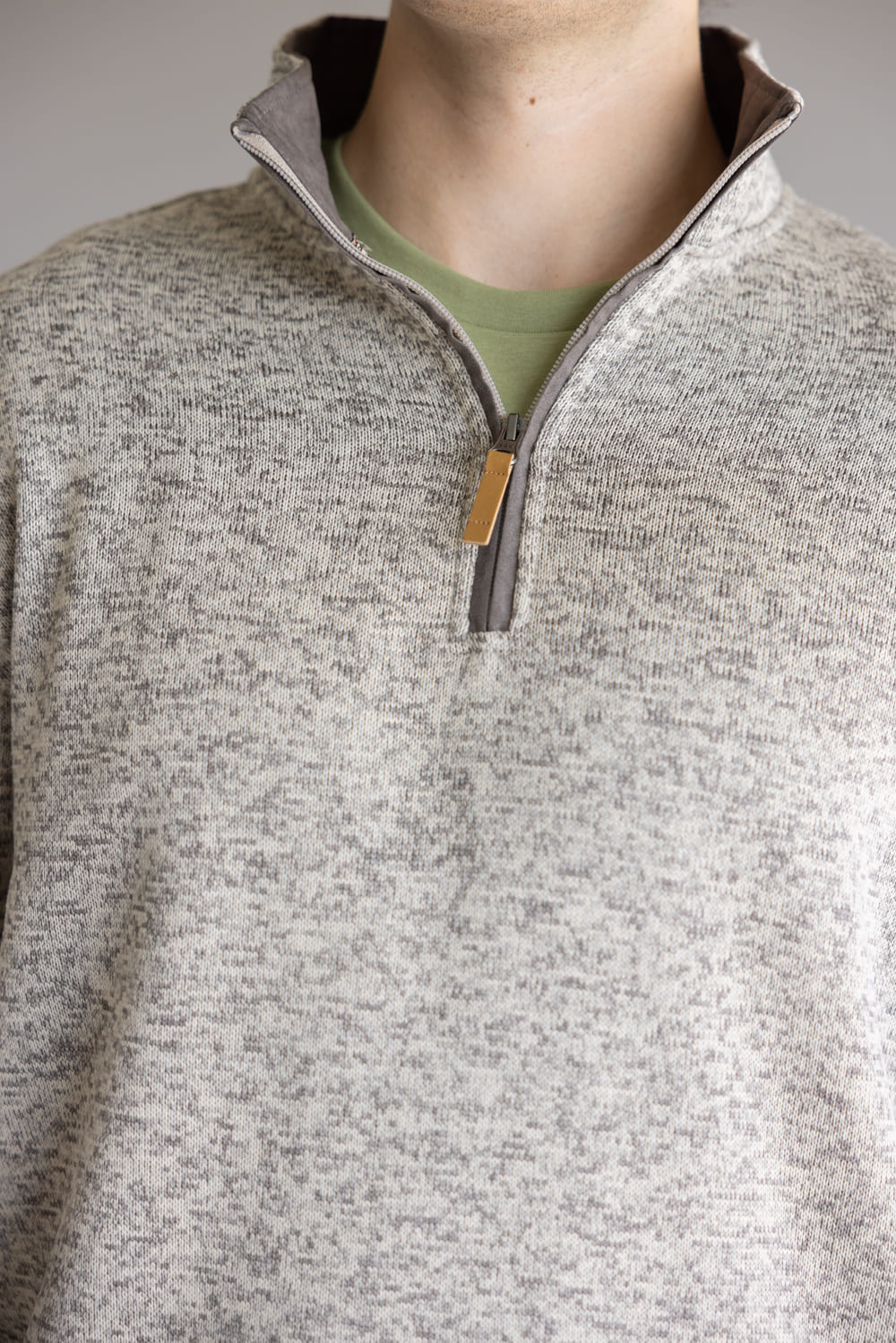 1897 Legends ¼ Zip Pullover for Men in Light Grey