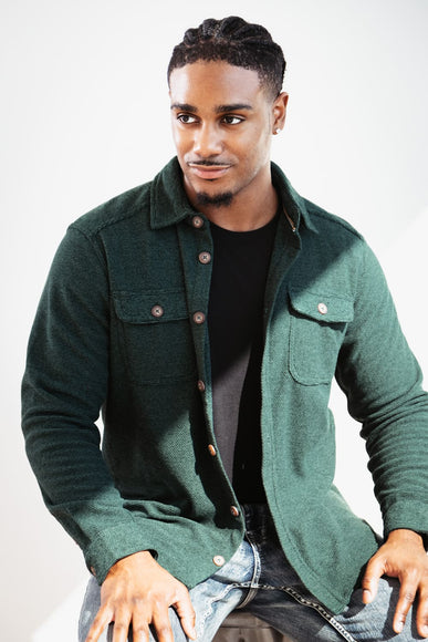 1897 Original Fleece Shirt Jacket for Men in Forest