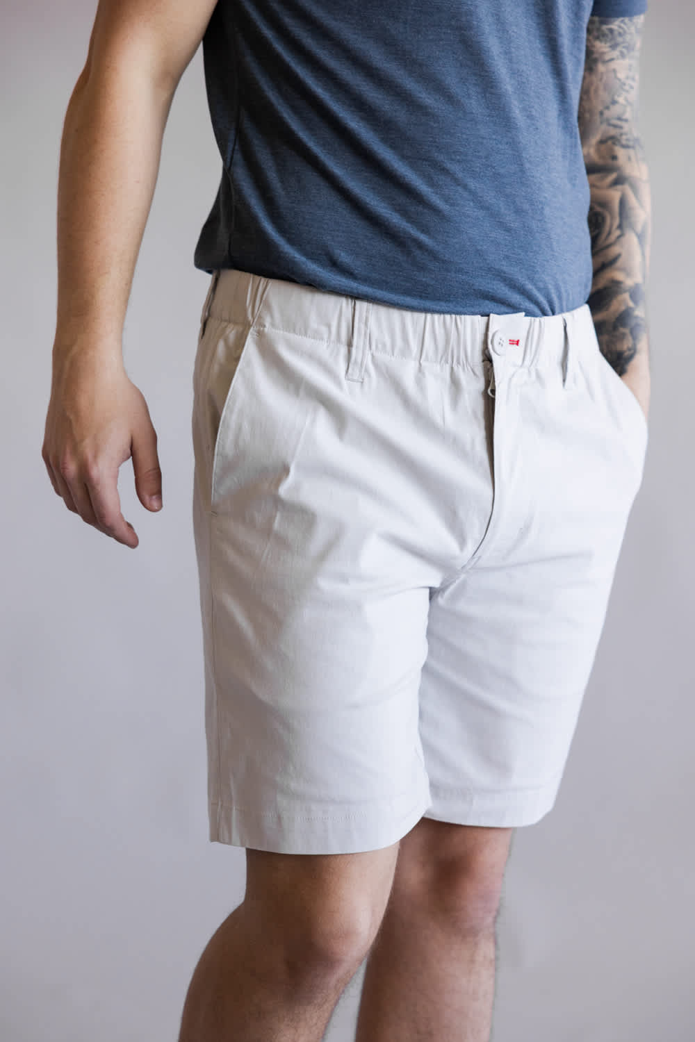 1897 Legends Pull On 8” Shorts for Men in Grey