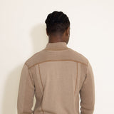 1897 Original 1/4 Zip Mock Neck Sweater for Men in Brown