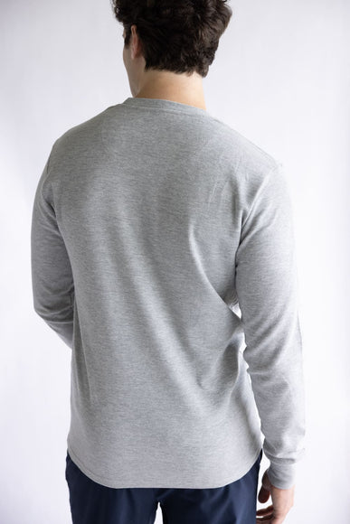 1897 Original Solid Crew Thermal Long Sleeve Shirt for Men in Grey