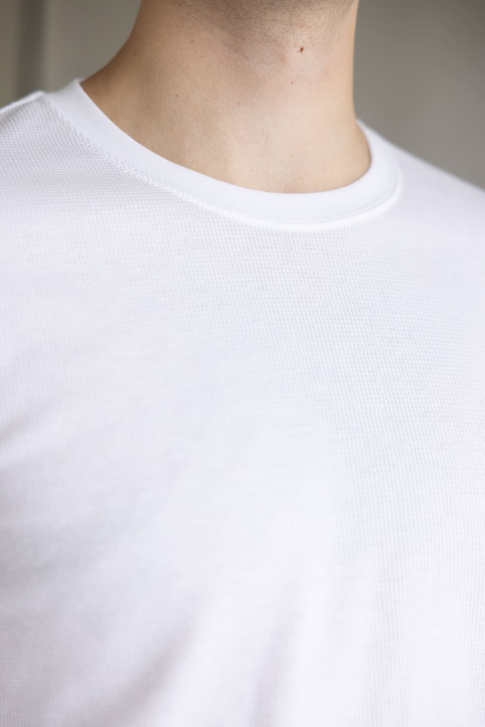 1897 Original Solid Crew Thermal Long Sleeve Shirt for Men in White