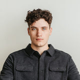 1897 Original Solid Fleece Shacket for Men in Charcoal