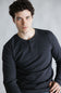 1897 Original Solid Henley Thermal Long Sleeve Shirt for Men in Charcoal
