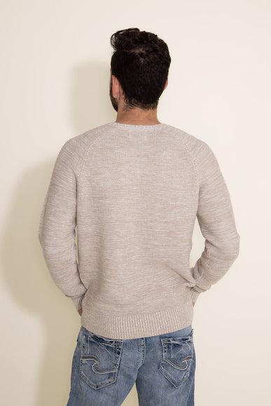 1897 Original V-Neck Cable Knit Sweater for Men in Oatmeal