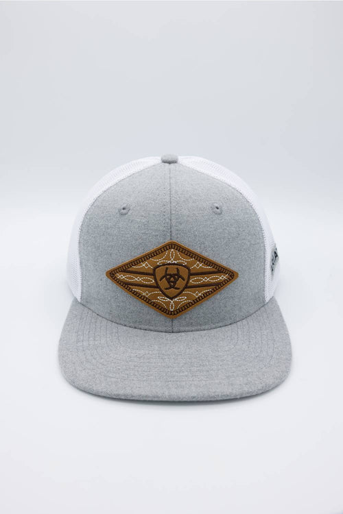 Ariat Boot Stitch Patch Logo Cap for Men in Grey