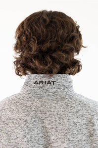 Ariat Caldwell 1/4 Zip Sweater for Men in Nulla Heather | 10079250-NULLA HEATHER