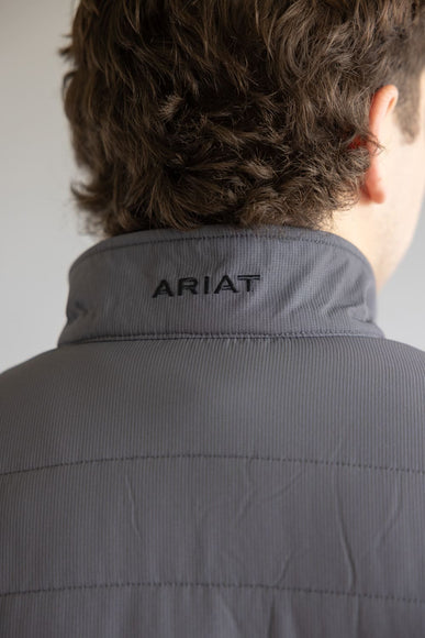 Ariat Caldwell Quarter Snap Pullover for Men in Grey