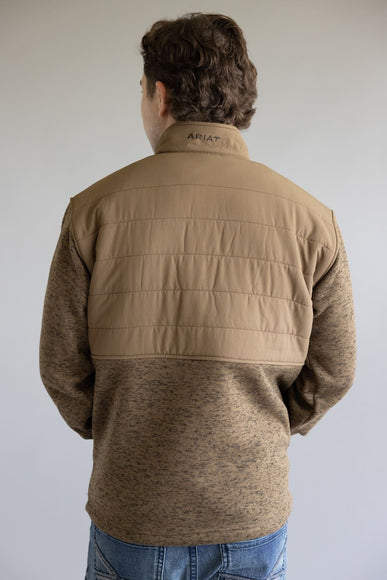 Ariat Caldwell Quarter Snap Pullover for Men in Khaki
