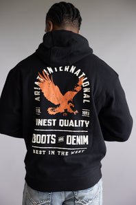 Ariat Eagle Hoodie for Men in Black