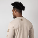 Ariat Elevated V2 Long Sleeve T-Shirt for Men in Brown