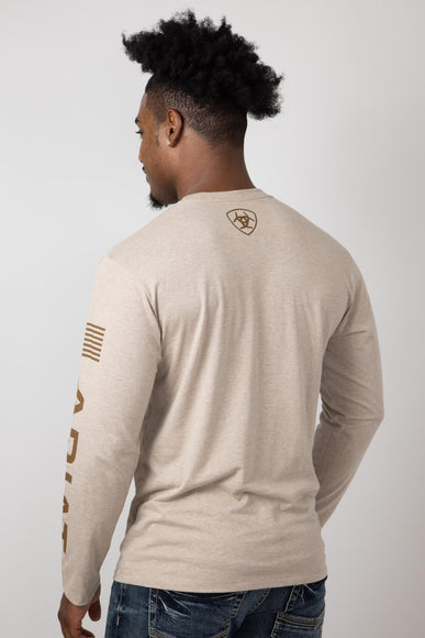 Ariat Elevated V2 Long Sleeve T-Shirt for Men in Brown