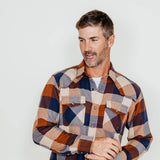 Ariat Haider Retro Fit Flannel Shirt for Men in Brown