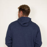 Ariat Logo American Steer Hoodie for Men in Blue Heather 