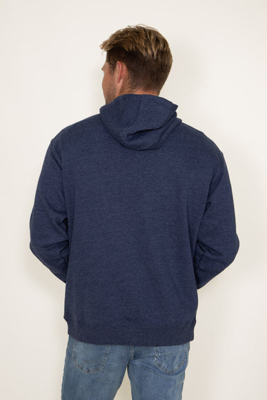 Ariat Logo American Steer Hoodie for Men in Blue Heather 