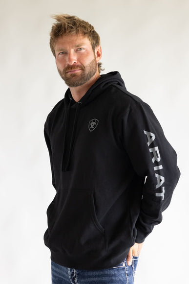 Ariat Logo Hoodie for Men in Black
