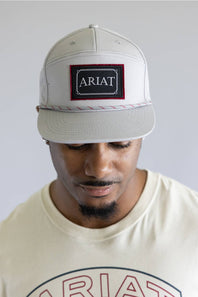 Ariat Logo Patch Cap for Men in Grey