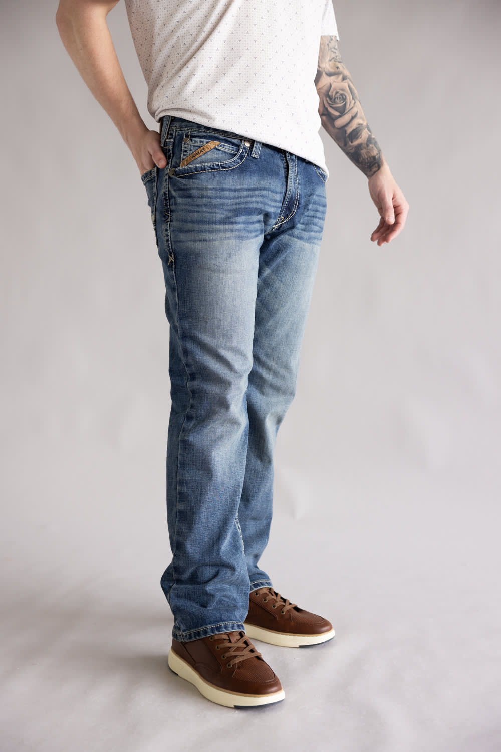 Ariat M4 Shoreway Dakota Relaxed Fit Straight Leg Jeans for Men