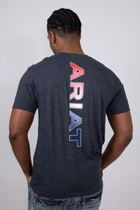 Ariat RWB T-Shirt for Men in Charcoal Heather | 10054771-CHARCOAL