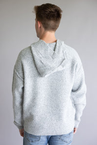 Avery Hooded Sweater for Men in Heather Gray