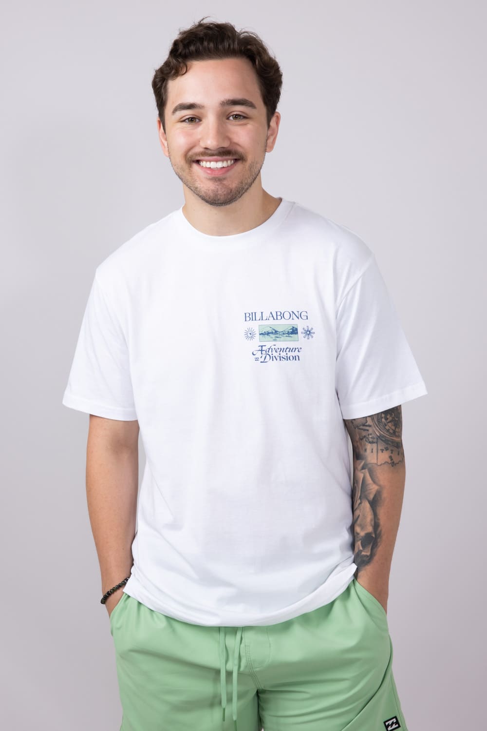 Billabong Tidel Research A/Div T-Shirt for Men in White