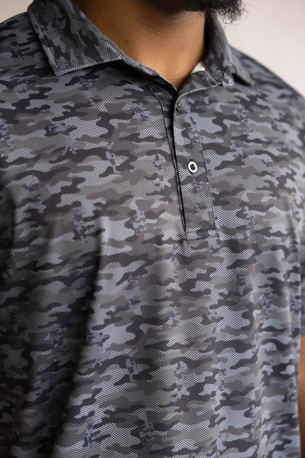 1897 Legends Camo Polo for Men in Black