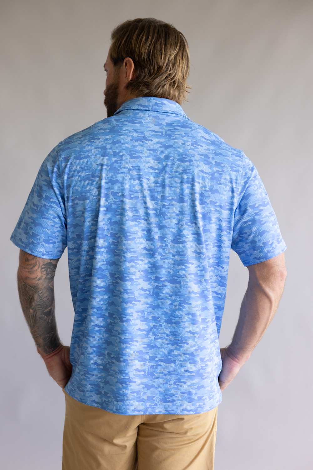 1897 Legends Camo Polo for Men in Blue