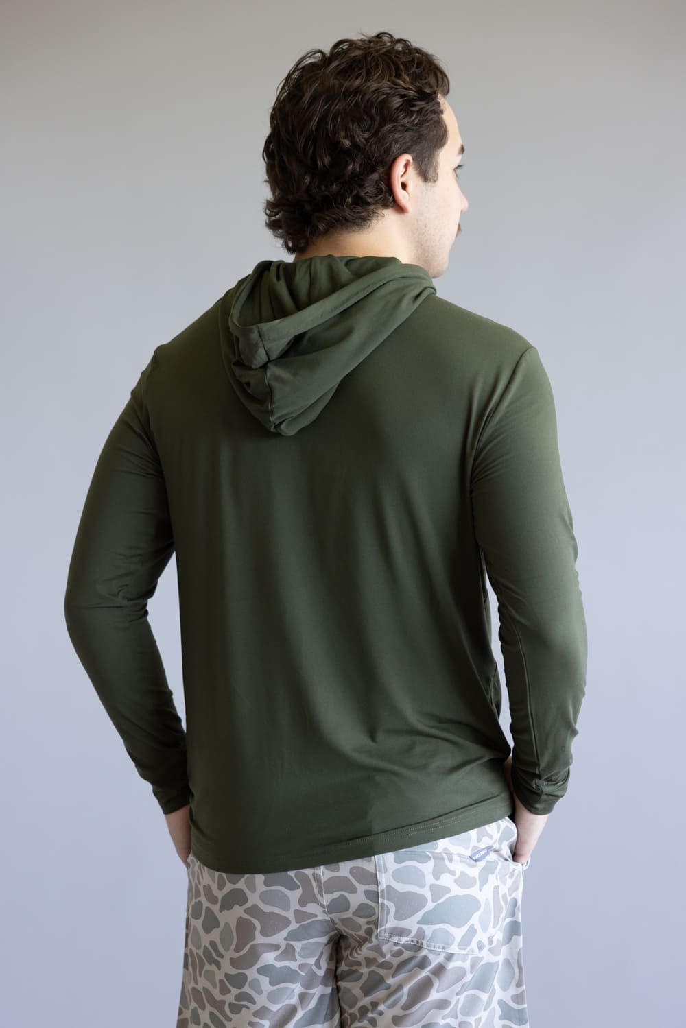 Burlebo Performance Hoodie for Men in Mallard Green