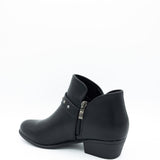 Berness Kashvi Buckle Booties for Women in Black
