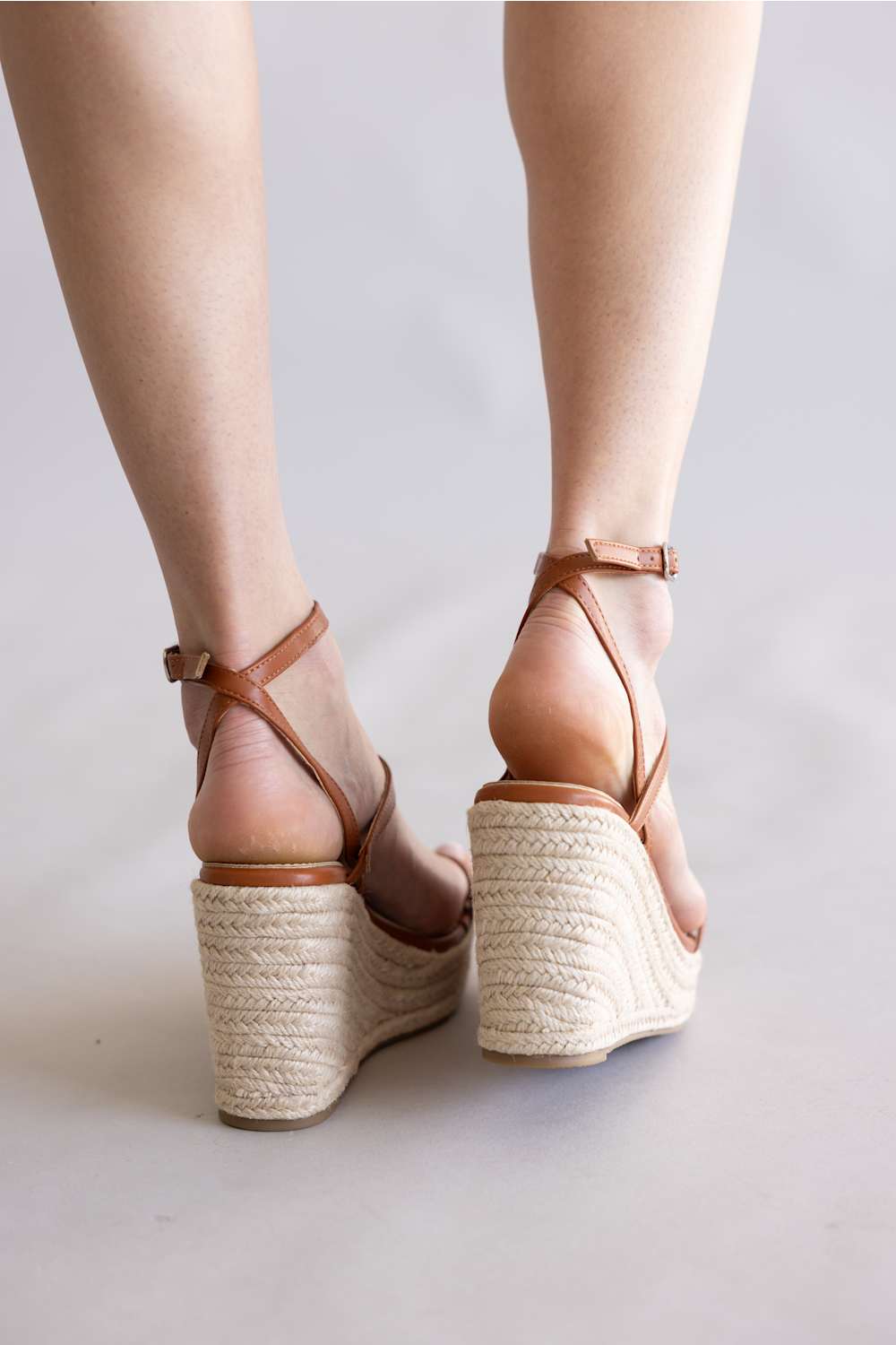 Berness Rosie Espadrille Wedges Camel