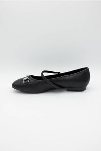 Berness Zamira Mary Jane Flats for Women in Black