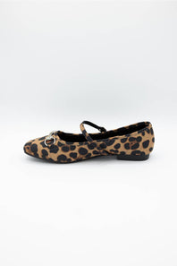 Berness Zamira Mary Jane Flats for Women in Leopard