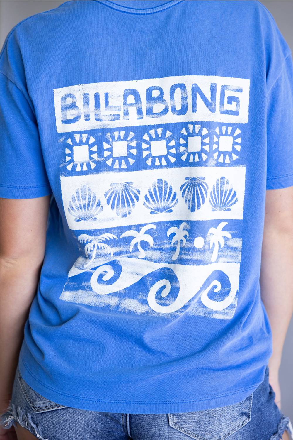 Billabong Somewhere Close Graphic T-Shirt for Women in Blue