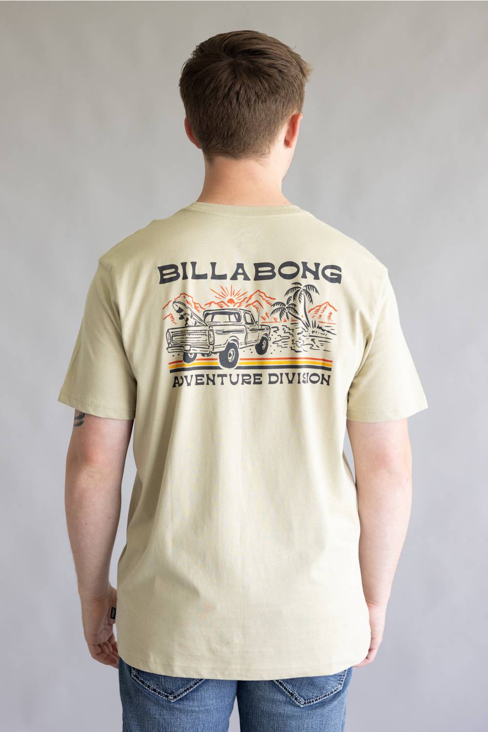 Billabong State Park Adiv T-Shirt for Men in Sand Khaki